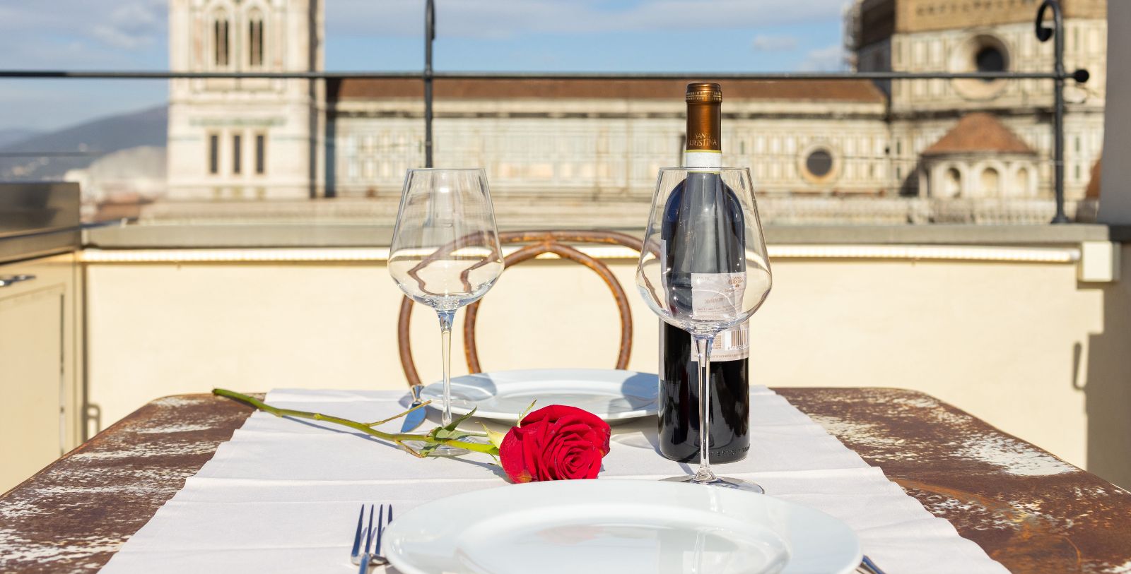 Image of hotel rooftop view at Donati Luxury Tower Suites, 1000, a Member of Historic Hotels Worldwide in Florence, Italy.