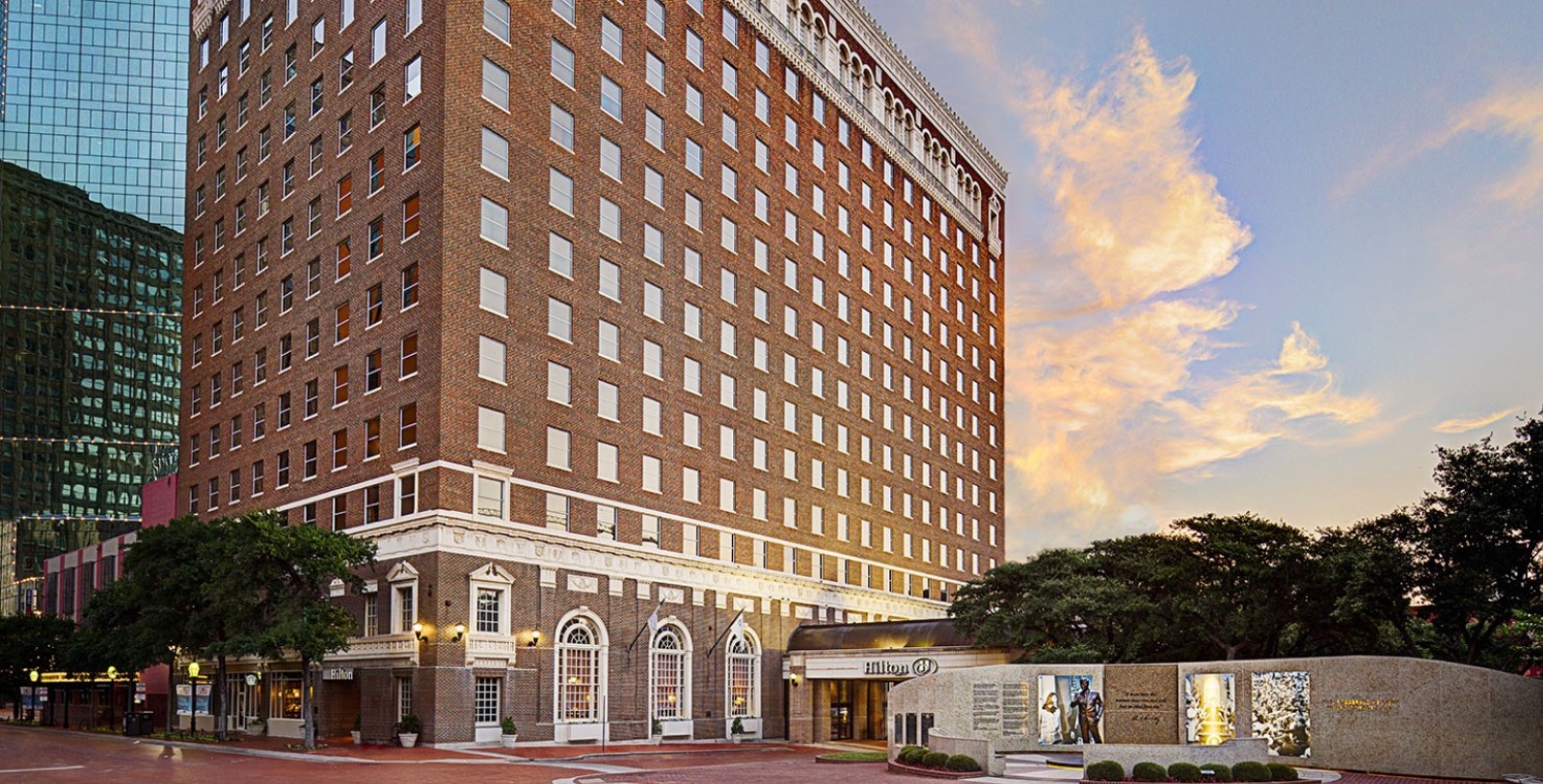Discover the historic grandeur of the Hilton Fort Worth, the location of JFK's last public address.