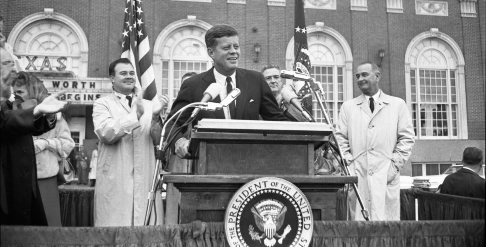 Historic image of John F Kennedy's last speech Hilton Fort Worth, 1921, Member of Historic Hotels of America, in Fort Worth, Texas, Discover