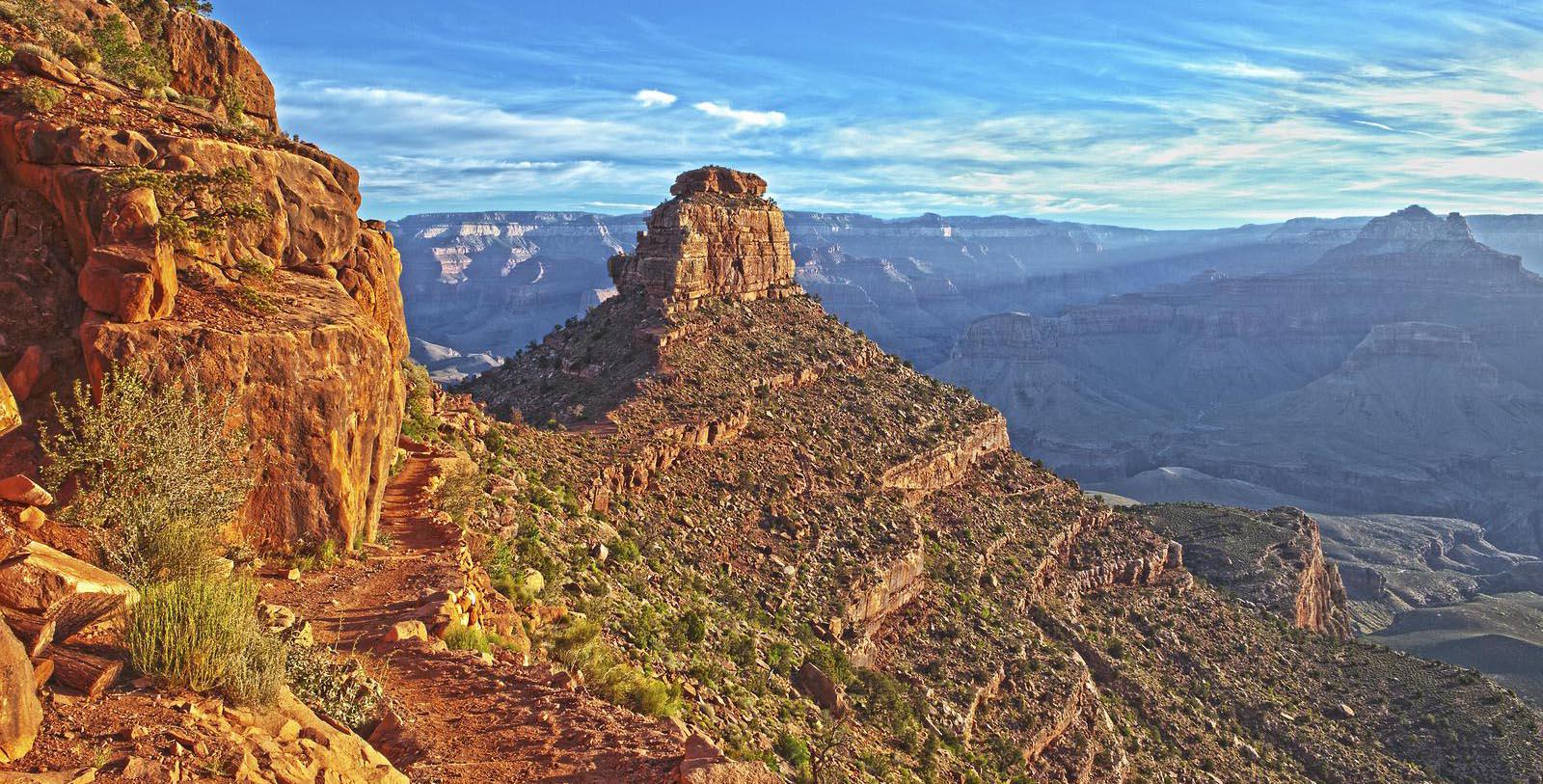 Explore the Grand Canyon National Park's 1.8 billion-year-old rock formations.