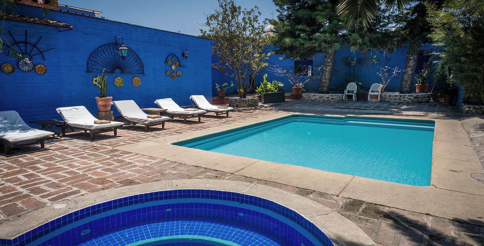 Experience a relaxing day rejuvenating poolside or at The Hacienda's Spa.