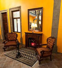Image of Lobby Detail, Hotel Morales, Guadalajara, Mexico, 1800s, Member of Historic Hotels Worldwide, Discover