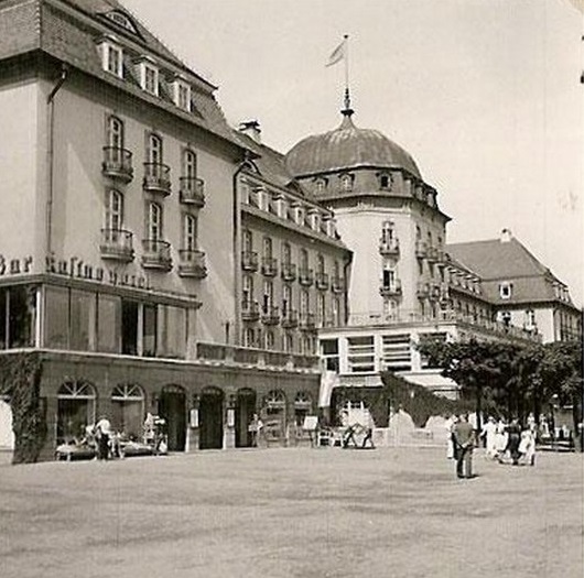 Historic Image of Exterior Street View, Sofitel Grand Sopot, 1927, Member of Historic Hotels Worldwide, in Sopot, Poland.