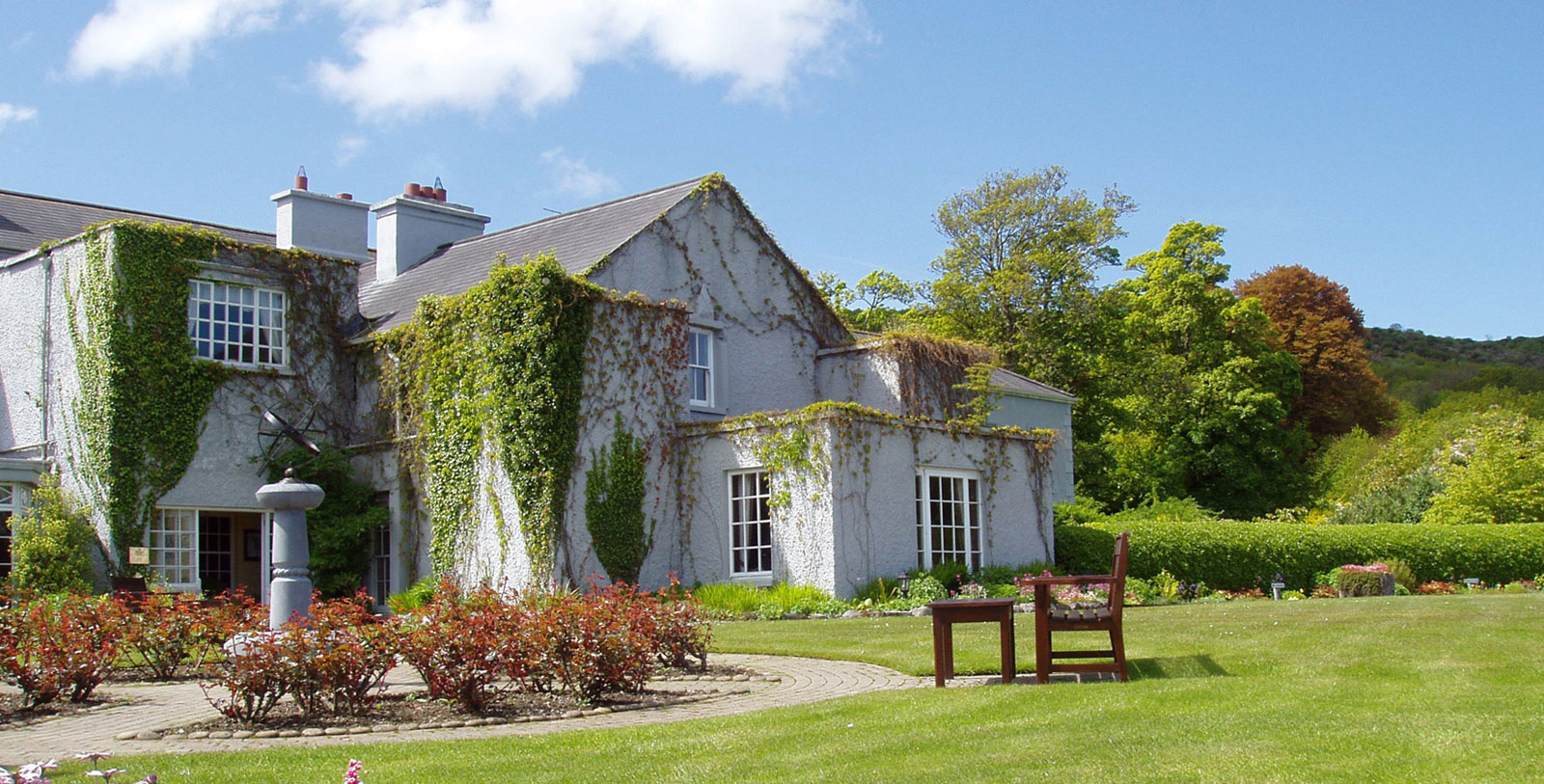 Image of Hotel Exterior & Garden, Gregans Castle Hotel, Ballyvaughan, Ireland, 1800s , Member of Historic Hotels Worldwide, Special Offers, Discounted Rates, Families, Romantic Escape, Honeymoons, Anniversaries, Reunions