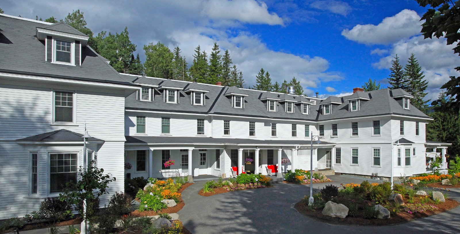 Image of Hotel Exterior, Omni Bretton Arms Inn, Bretton Woods, New Hampshire, 1896, Member of Historic Hotels of America, Overview