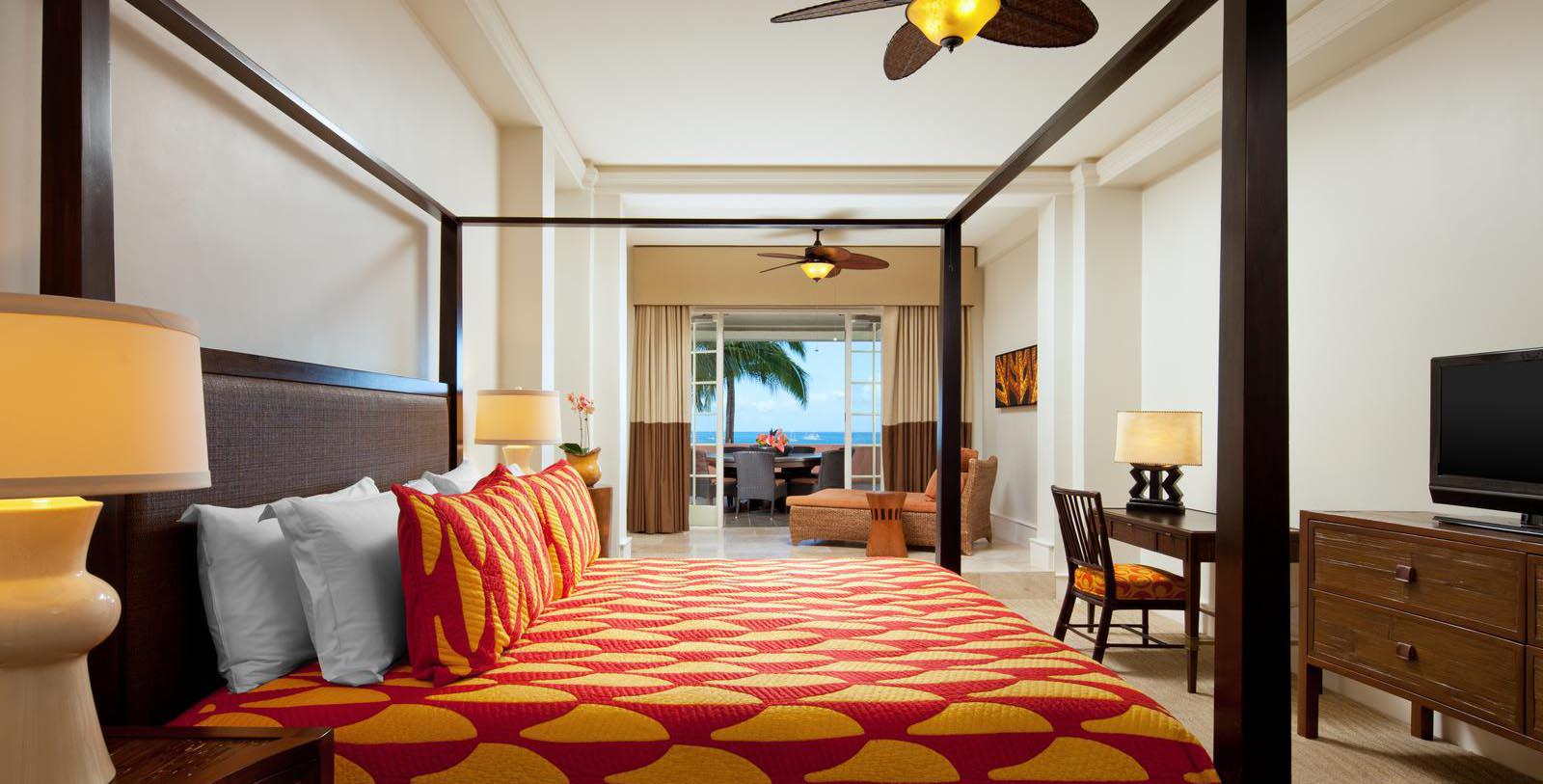 Image of Guestroom at The Royal Hawaiian, A Luxury Collection Resort, 1927, Member of Historic Hotels of America, in Honolulu, Hawaii, Accommodations