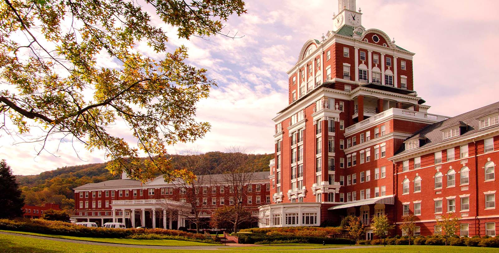 Image of Hotel Exterior The Omni Homestead Resort, 1766, Member of Historic Hotels of America, in Hot Springs, Virginia, Special Offers, Discounted Rates, Families, Romantic Escape, Honeymoons, Anniversaries, Reunions
