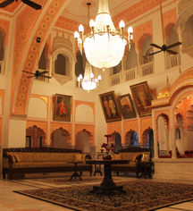 Meetings at
Alsisar Mahal
in Jhunjhunu