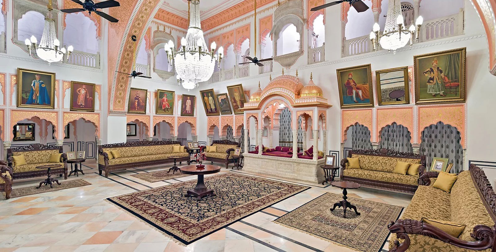 Image of Lobby, Alsisar Mahal, 1800s, Member of Historic Hotels Worldwide, in Jhunjhunu, India, Weddings