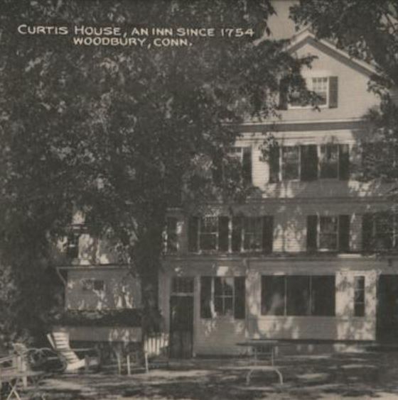 Historical Image of Exterior, 1754 House, 1754, Member of Historic Hotels of America, in Woodbury, Connecticut.