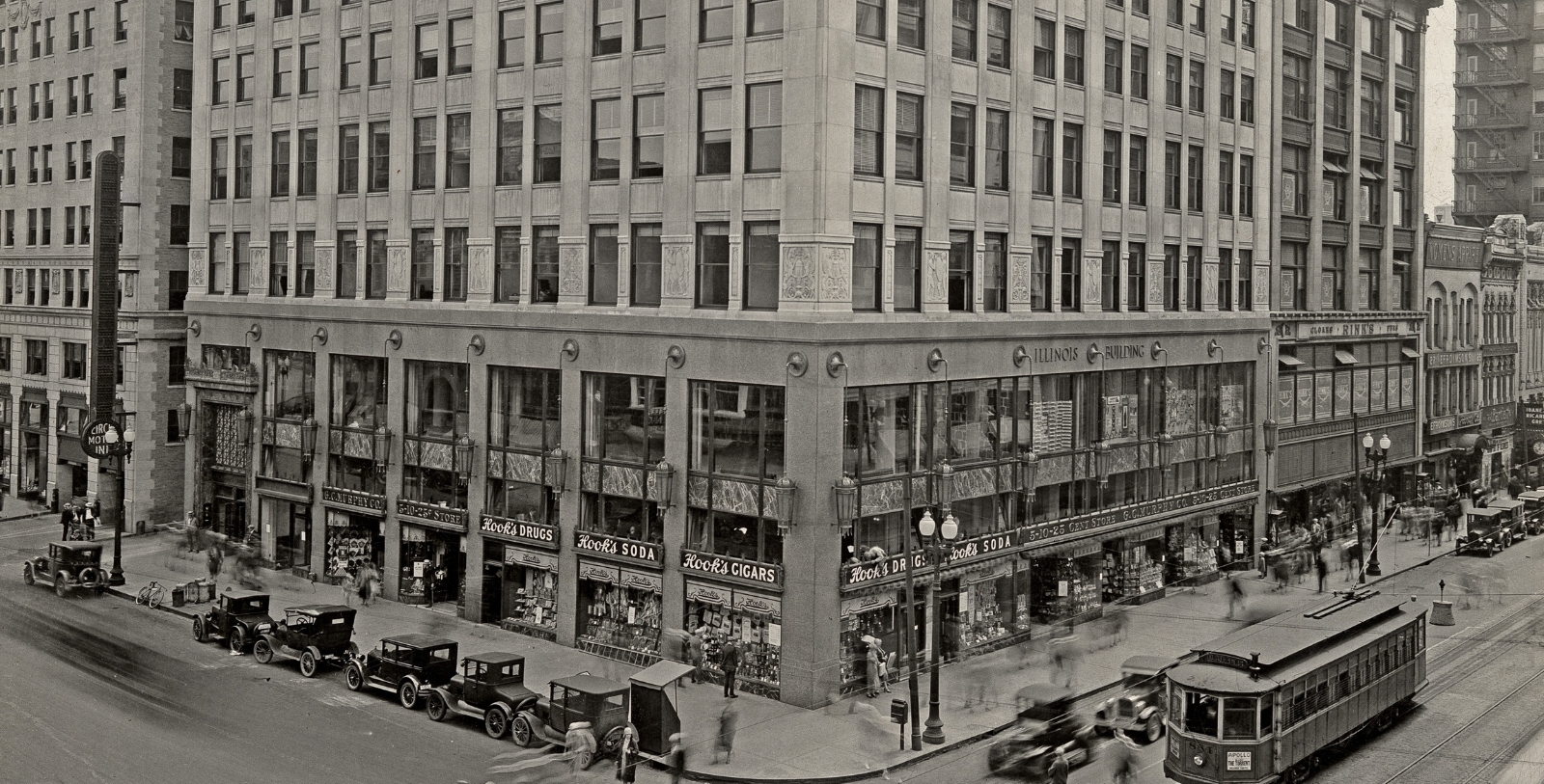 Historical Image of Illinois Building, home of InterContinental Indianapolis (1926), a Member of Historic Hotels of America in Indianapolis, Indiana. 