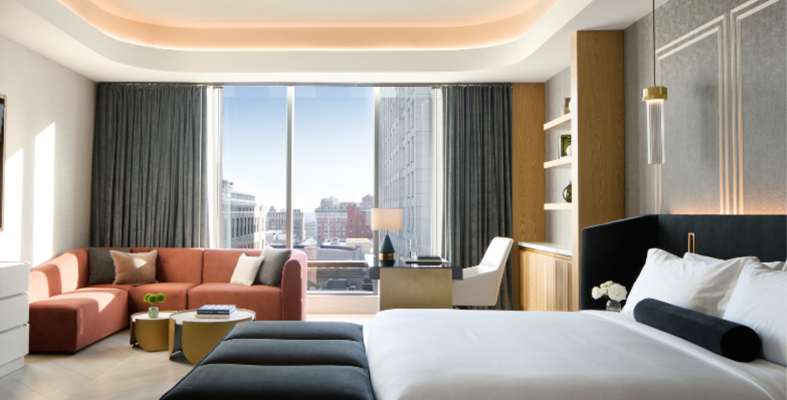 Image of Guestroom at InterContinental Indianapolis (1926), a Member of Historic Hotels of America in Indianapolis, Indiana. 