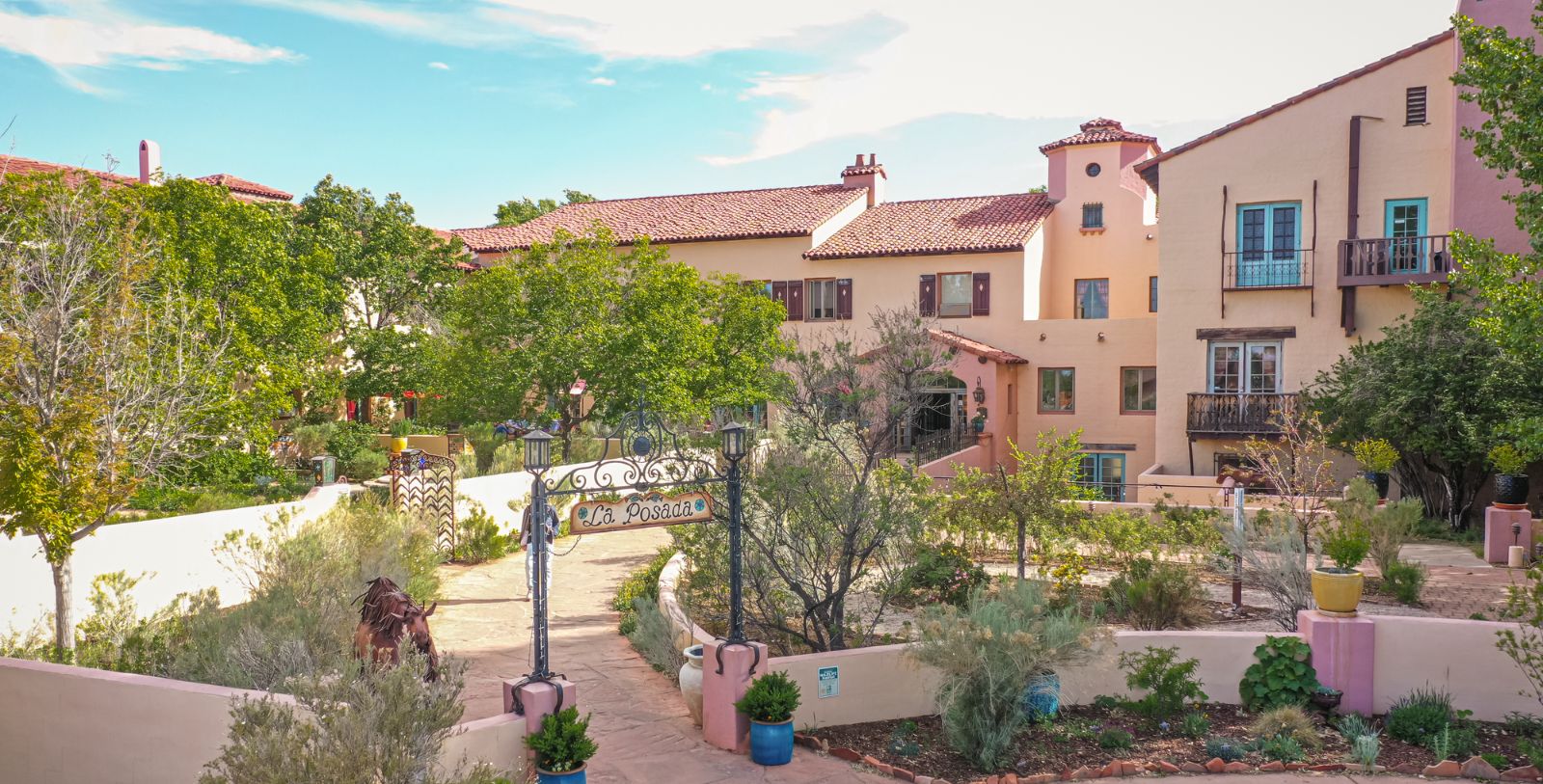 Image of Hotel Exterior of La Posada, 1930, a Member of Historic Hotels of America in Winslow, Arizona.