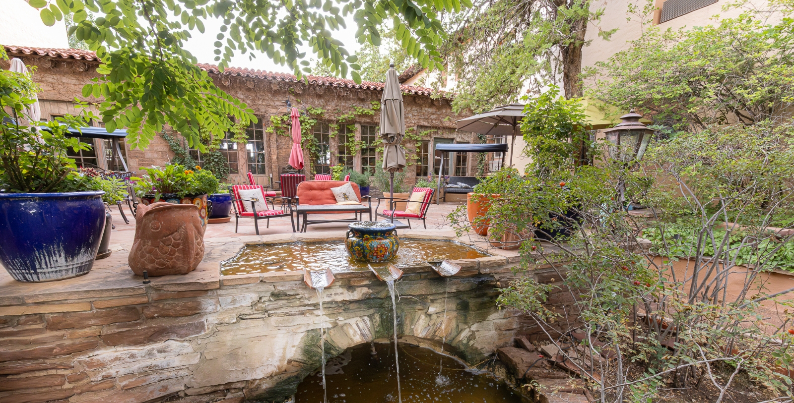 Image of Hotel Garden of La Posada, 1930, a Member of Historic Hotels of America in Winslow, Arizona.