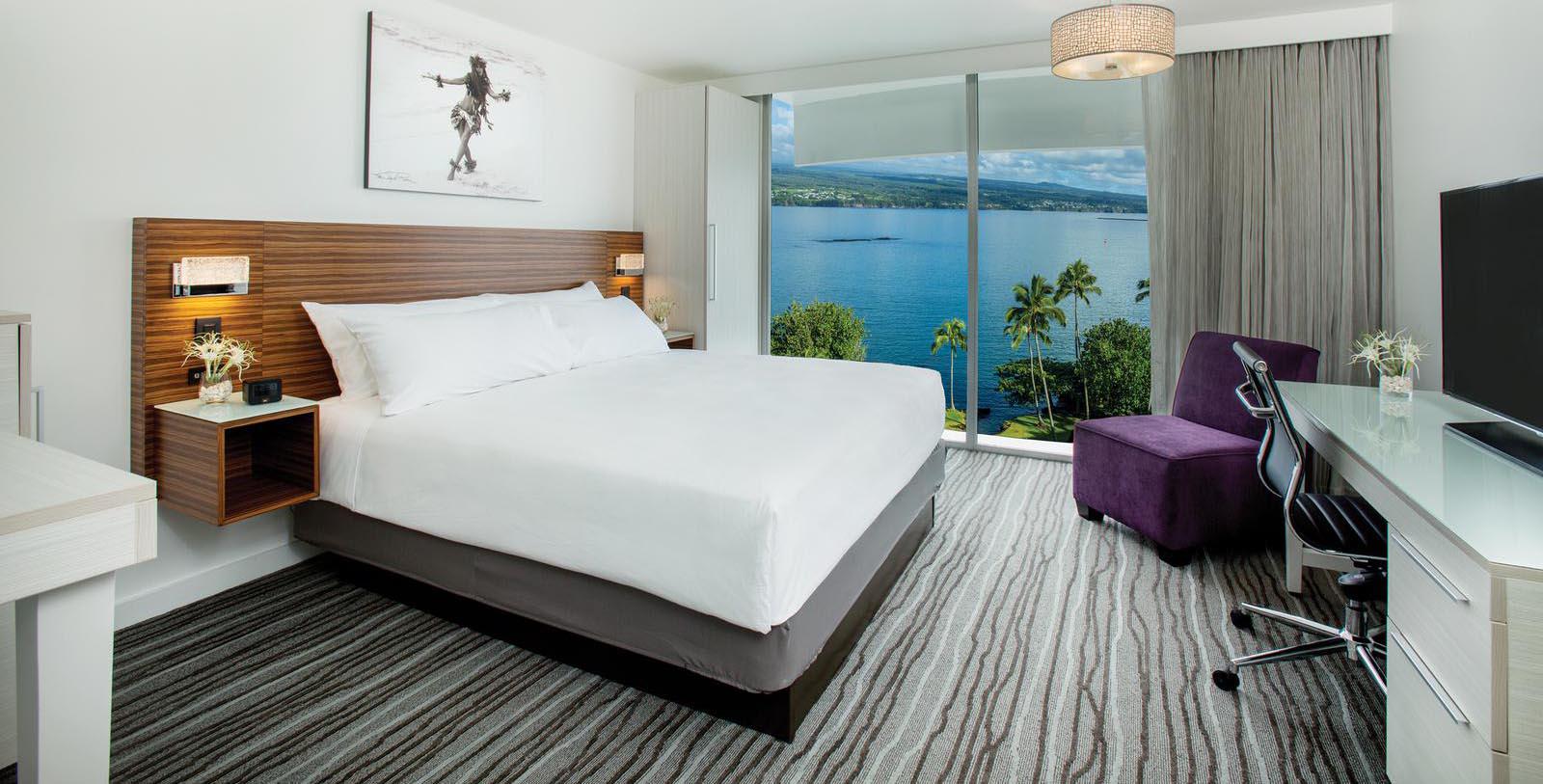 Image of guestroom Grand Naniloa Hotel Hilo, a DoubleTree by Hilton, 1939, Member of Historic Hotels of America, in Hilo, Hawaii, Location Map