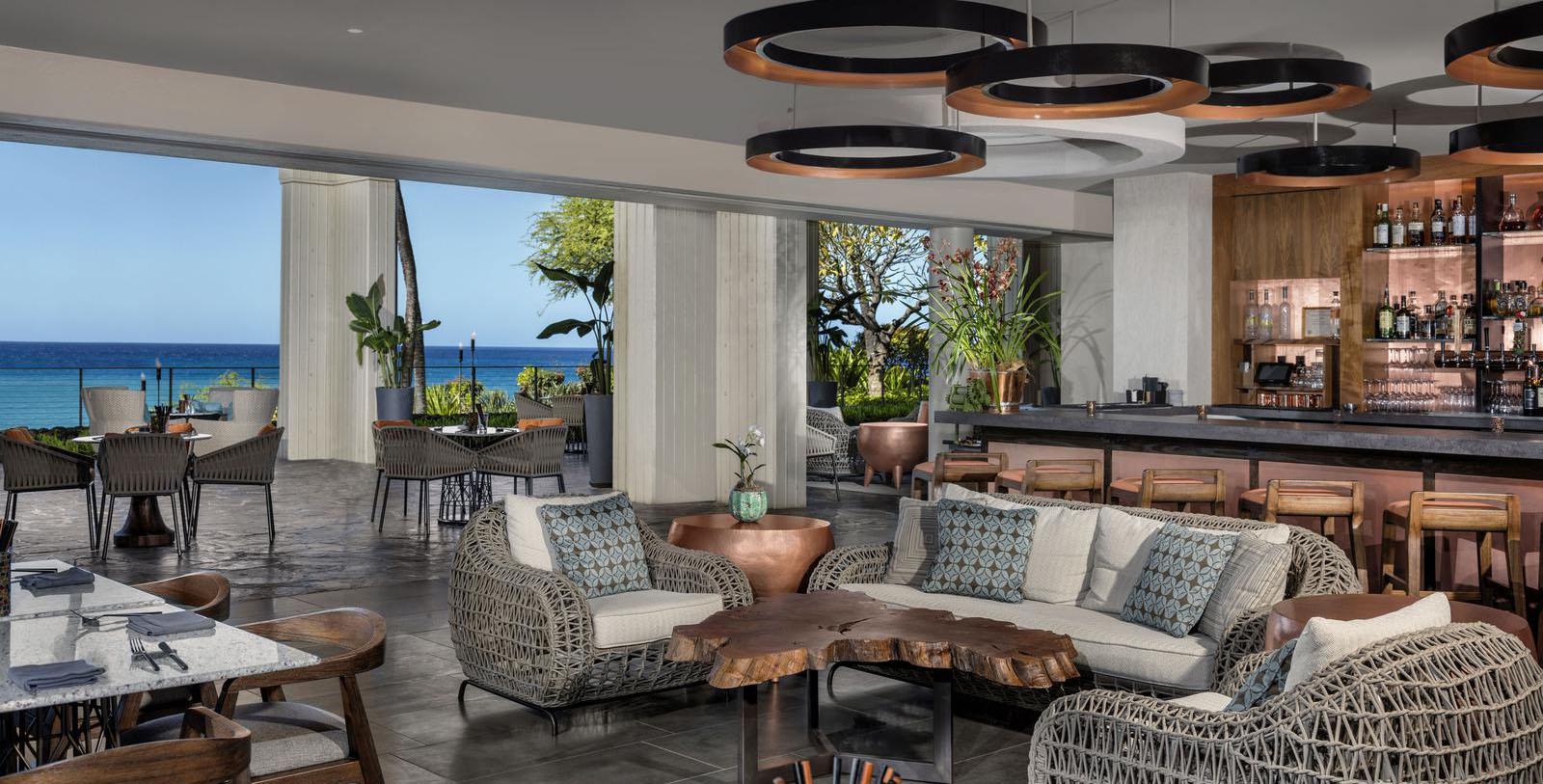 Image of Copper Bar, Mauna Kea Beach Hotel, Kohala Coast, Hawaii, 1965, Member of Historic Hotels of America, Taste