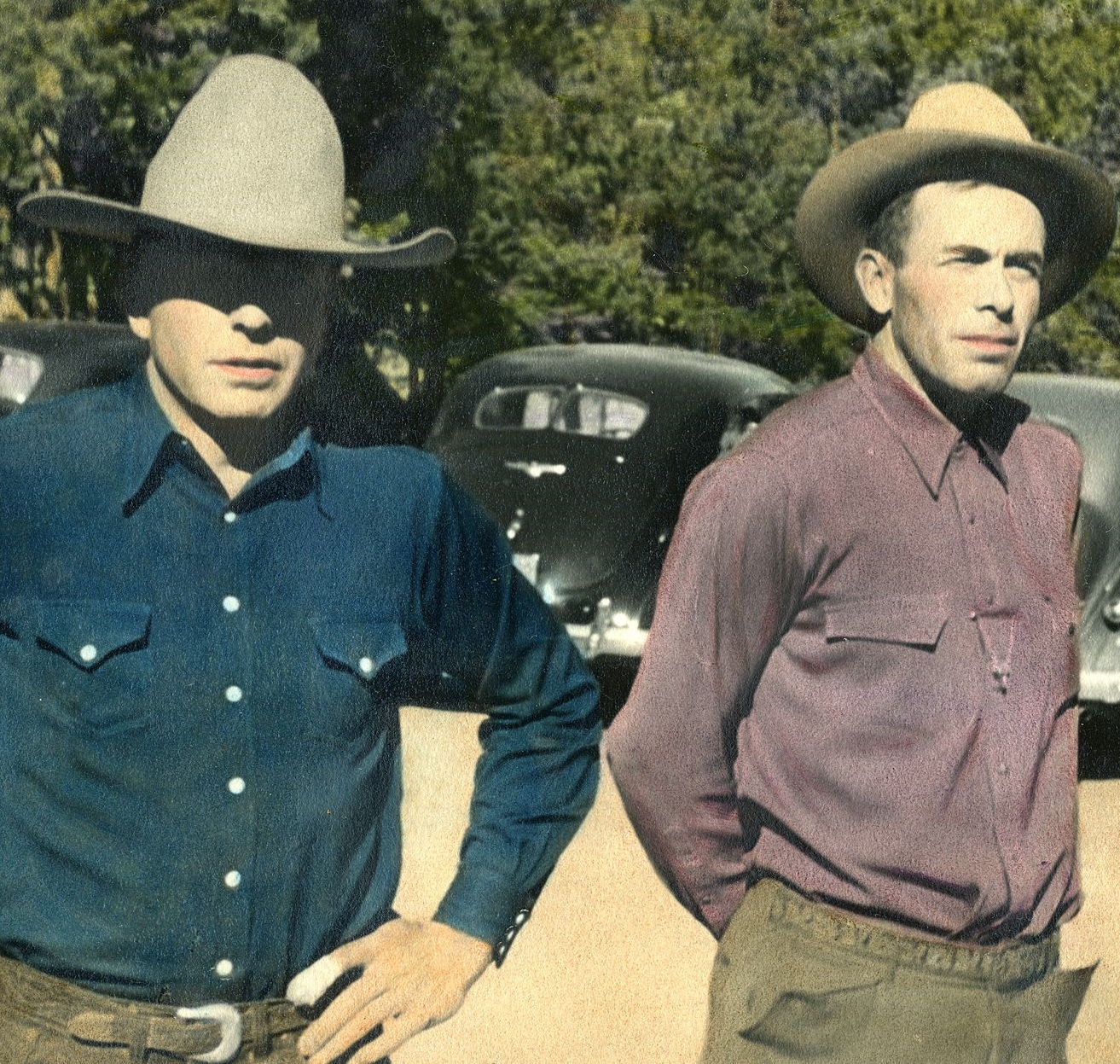 Historical Image of Jess and John Wort, The Wort Hotel, 1941, Member of Historic Hotels of America, in Jackson, Wyoming.