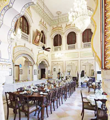 Dining at
Alsisar Haveli
in Jaipur