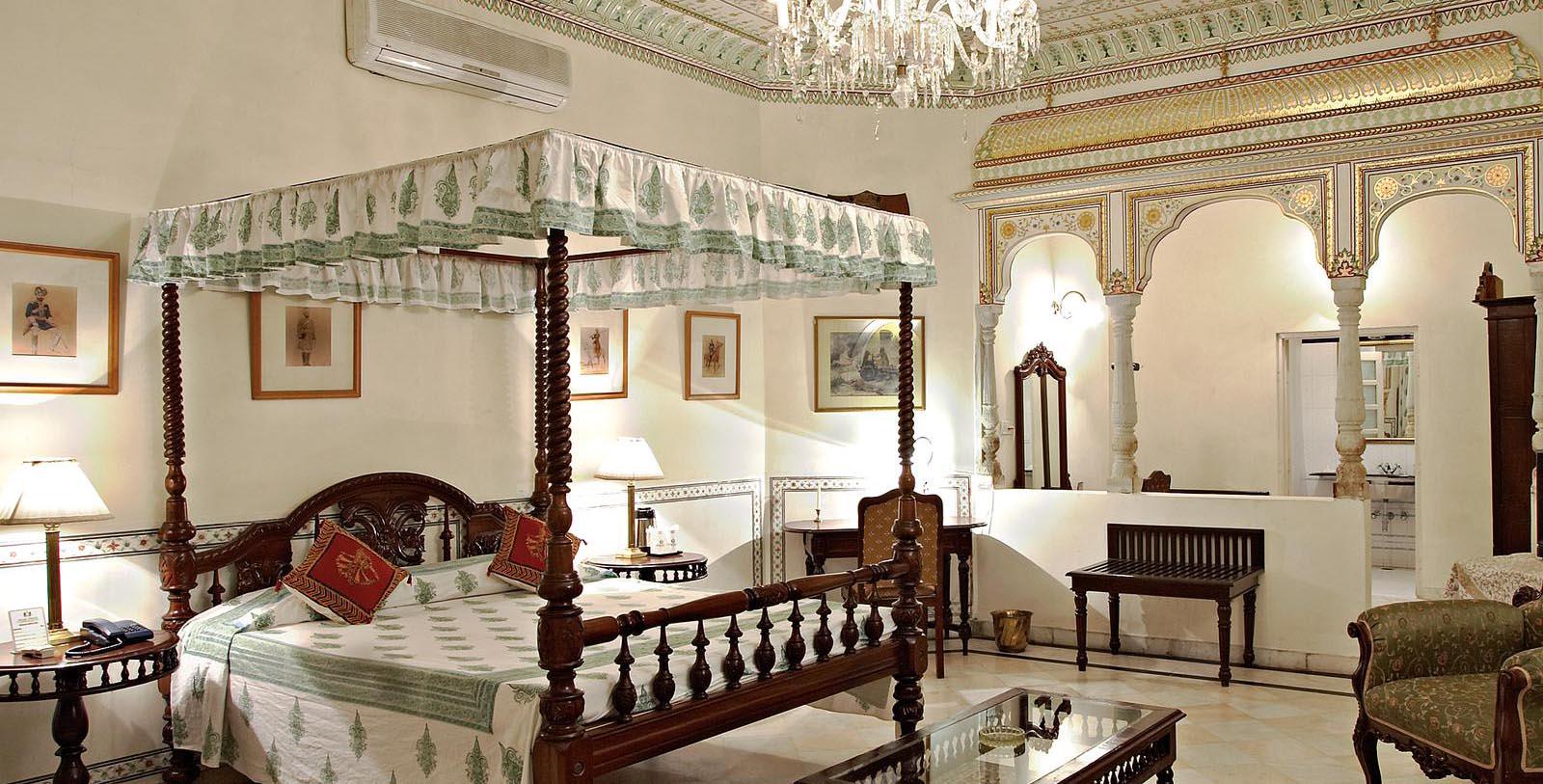 Image of guestroom Alsisar Haveli, 1892, Member of Historic Hotels Worldwide, in Jaipur, India, Accommodations