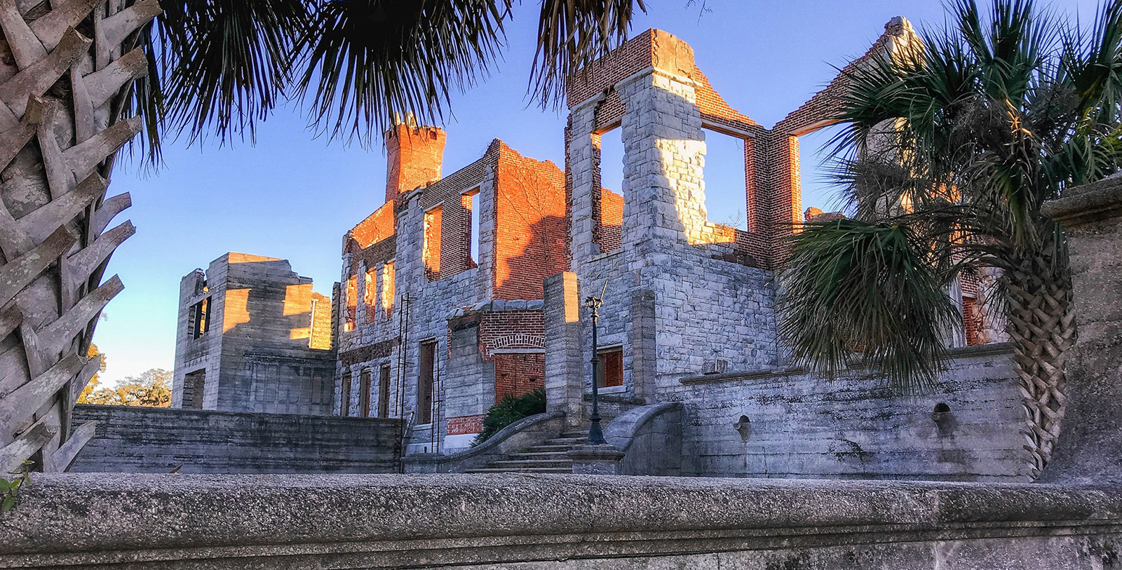 Explore the ruins of Dungeness Mansion, the Carnegie Family's original estate on Cumberland Island.