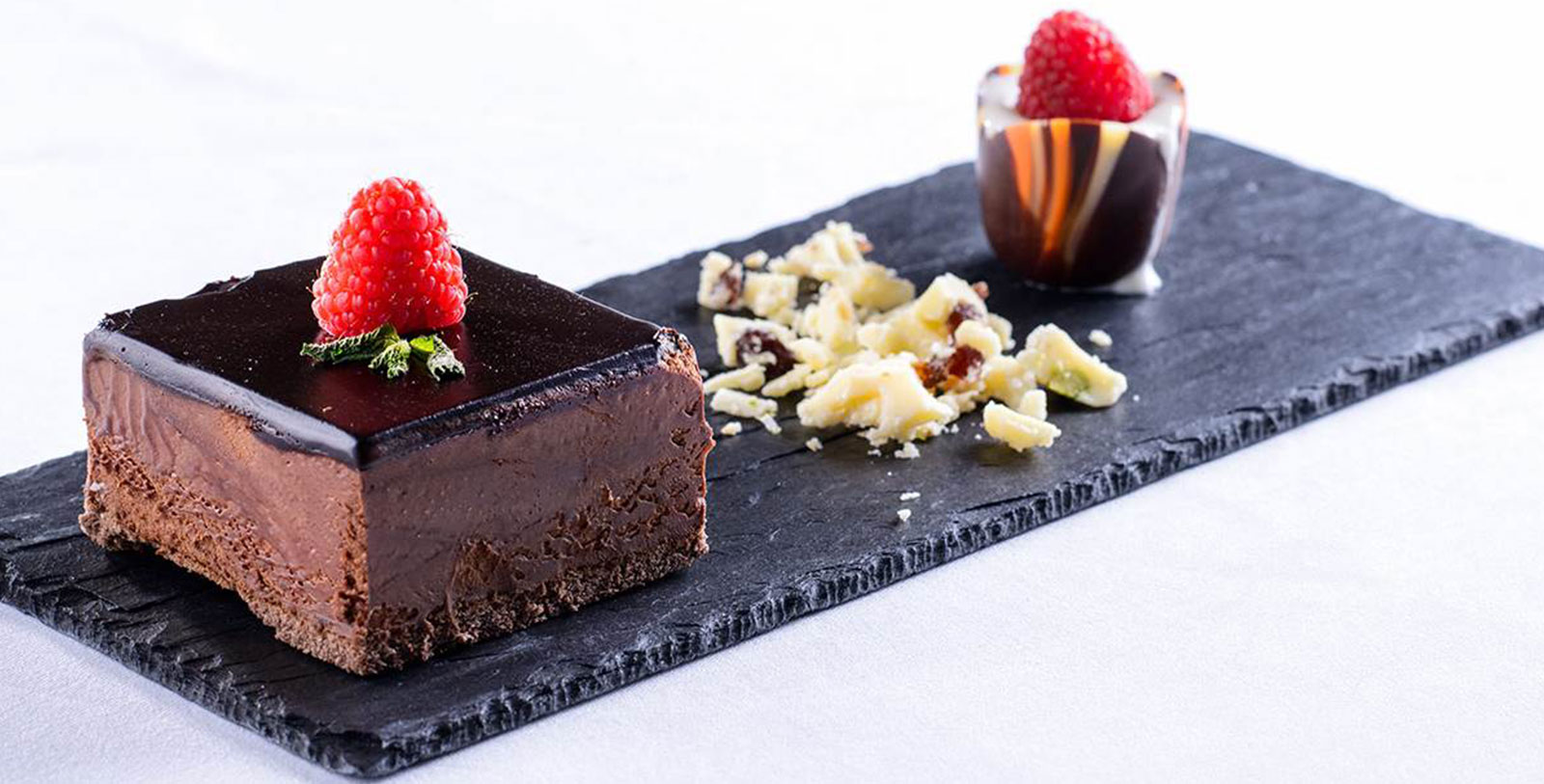 Image of Chocolate Brownie served at Garden Room Restaurant, Great Southern Killarney, 1854, Member of Historic Hotels Worldwide, in Killarney, Ireland, Taste
