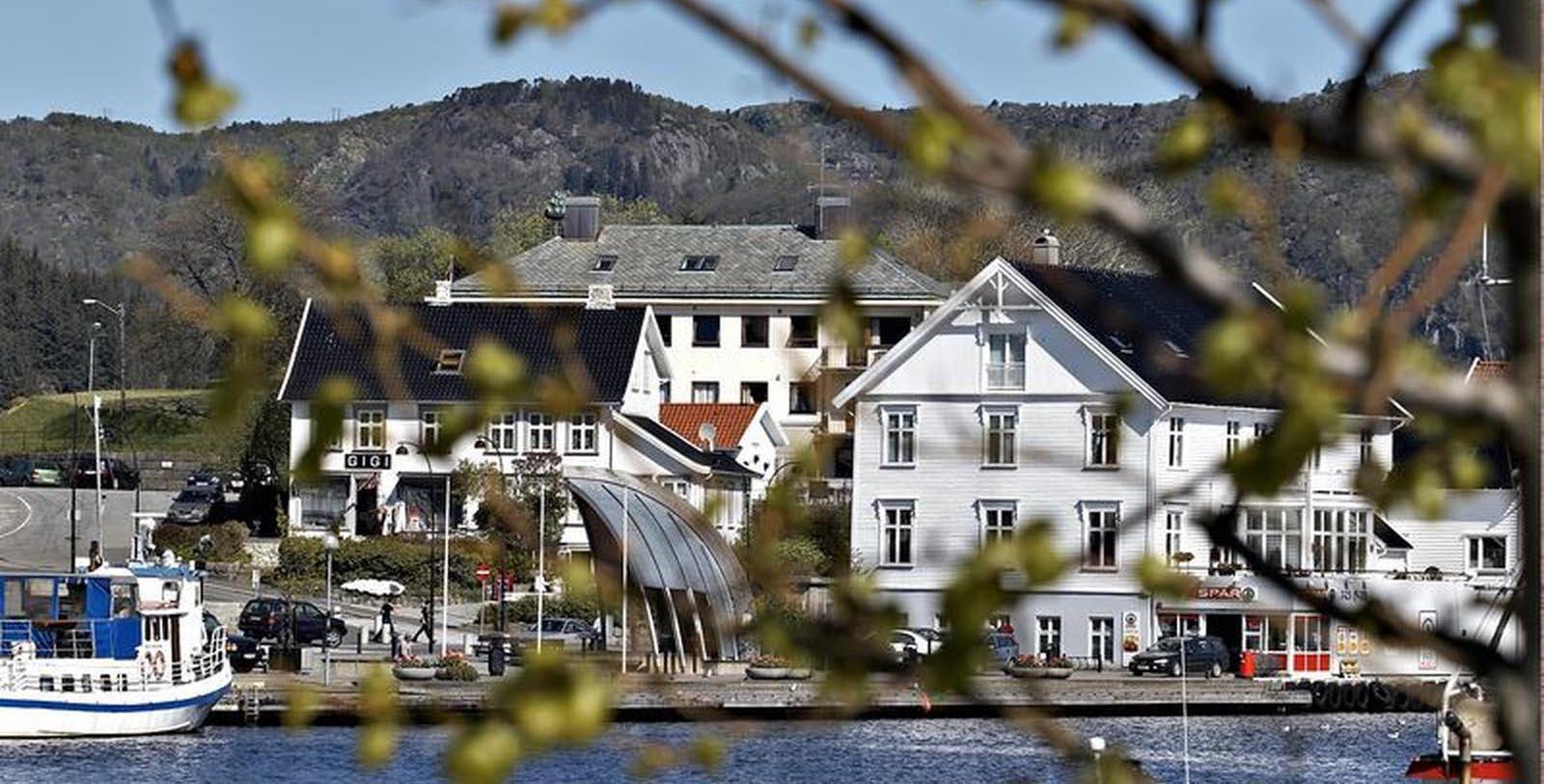 Image of Exterior View of Hotel Rederiet Hotell, 1958, Member of Historic Hotels Worldwide, in Farsund, Norway, Explore