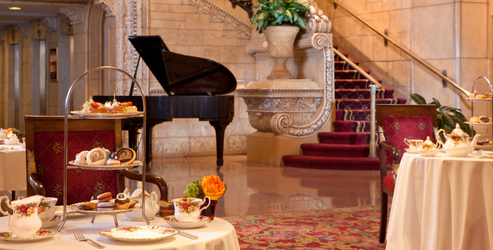 Taste the rich culinary heritage of The Biltmore Los Angeles during afternoon tea in the resplendent Rendezvous Court.
