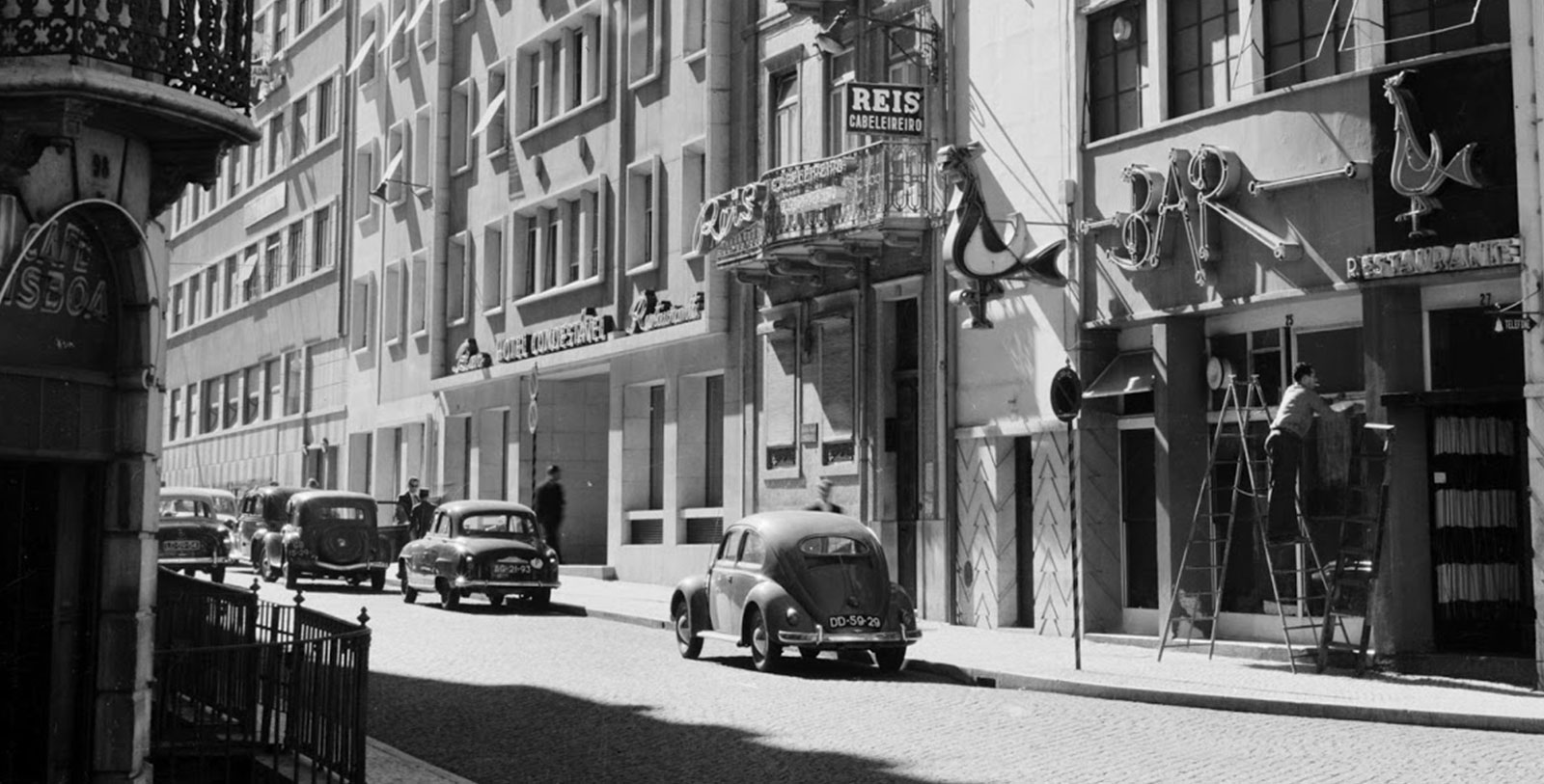 Historical image of hotel exterior at Hotel Lisboa Plaza, 1954, a member of Historic Hotels Worldwide in Lisbon, Portugal