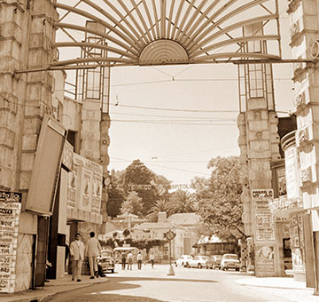 Historical image of Parque Mayer, which is located down the road from Hotel Lisboa Plaza, circa 1950 in Lisbon, Portugal.
