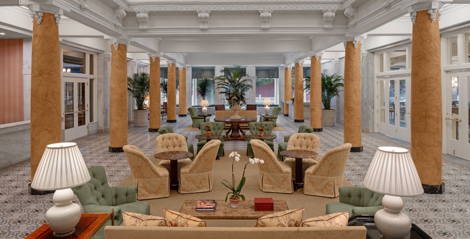 Image of One Eleven dining room at Capital Hotel, 1873, Member of Historic Hotels of America, in Little Rock, Arkansas, Explore