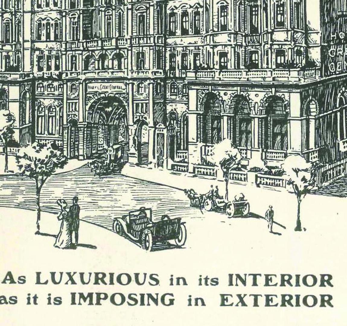 Historic Advertisement for the Great Central Hotel, The London Landmark, Historic Hotels Worldwide, in London, United Kingdom.