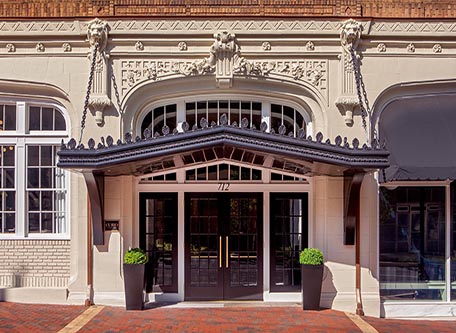 Image of Hotel Exterior The Virginian Lynchburg, Curio Collection by Hilton, 1913, Member of Historic Hotels of America, in Lynchburg, Virginia, Special Offers, Discounted Rates, Families, Romantic Escape, Honeymoons, Anniversaries, Reunions