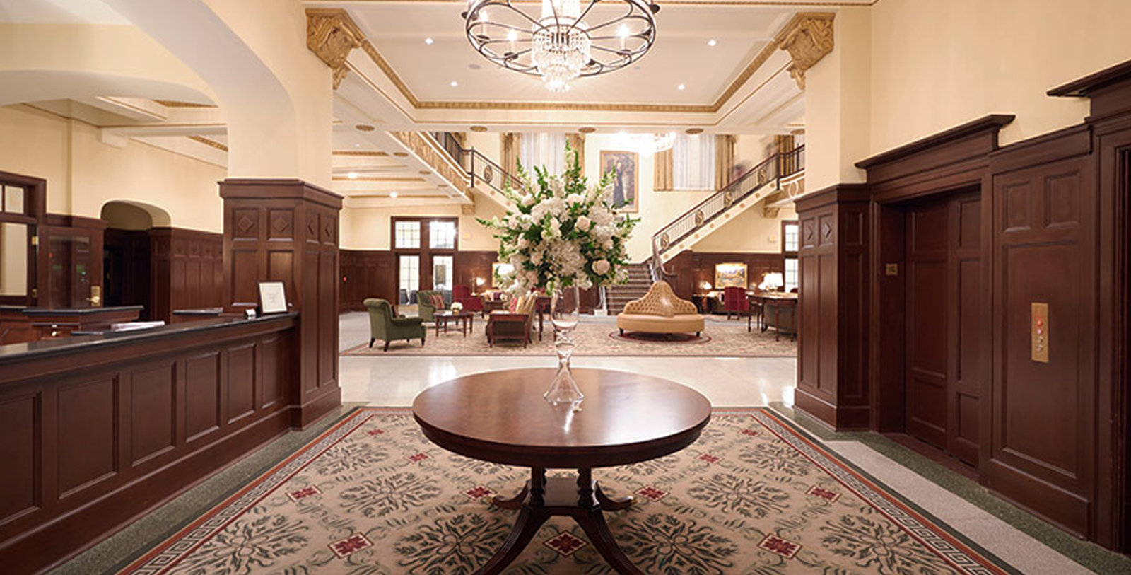 Image of Lobby, Hotel Settles in Big Spring, Texas, 1930, Member of Historic Hotels of America, Explore