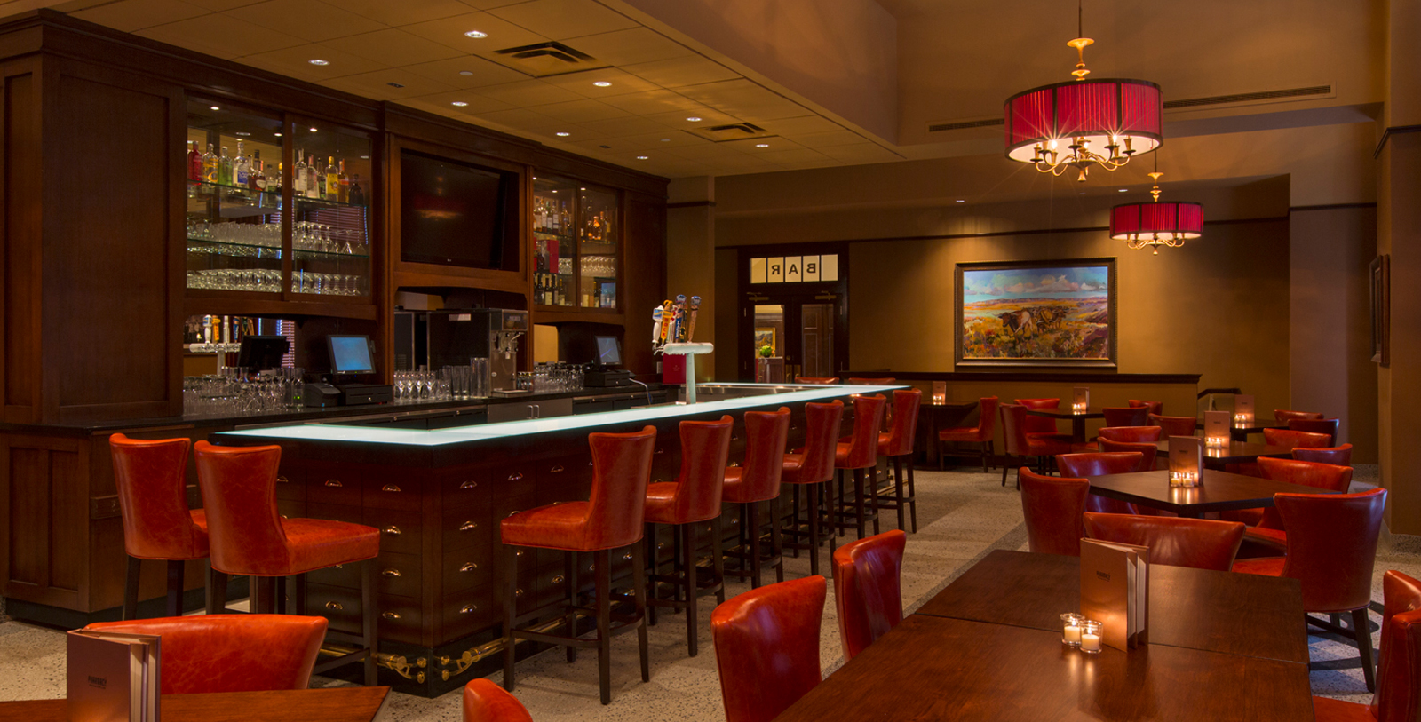 Image of Dining area, Hotel Settles in Big Spring, Texas, 1930, Member of Historic Hotels of America, Taste