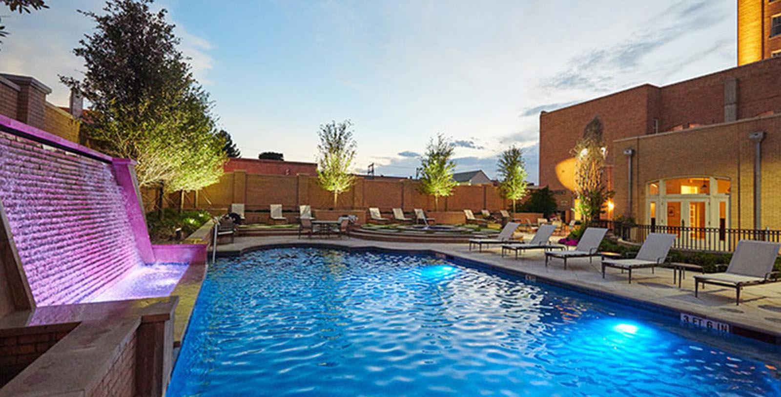 Image of Outdoor Pool, Hotel Settles in Big Spring, Texas, 1930, Member of Historic Hotels of America, Explore