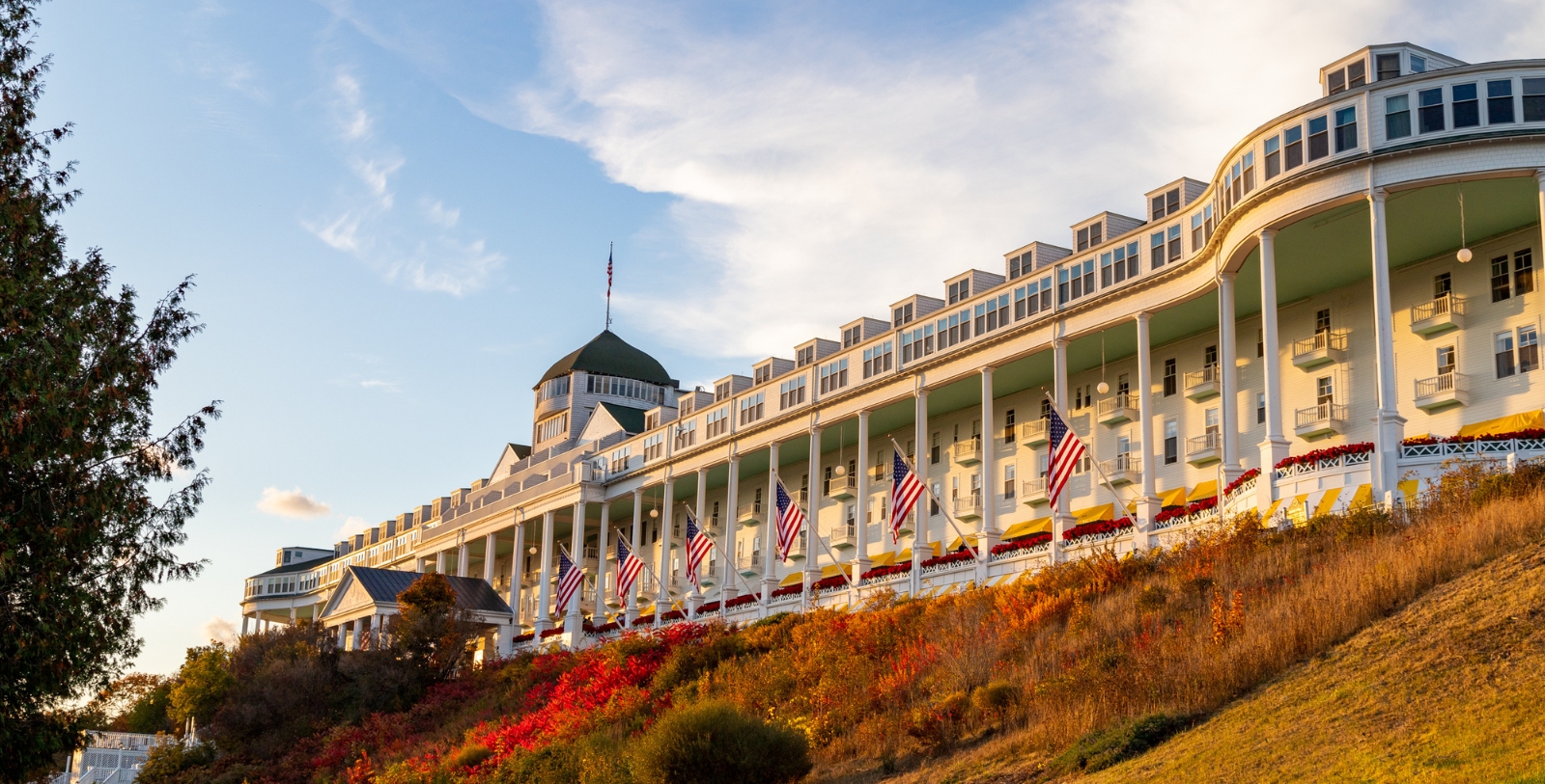 Image of hotel exterior at Grand Hotel, 1887, Member of Historic Hotels of America, in Mackinac Island, Michigan, Overview