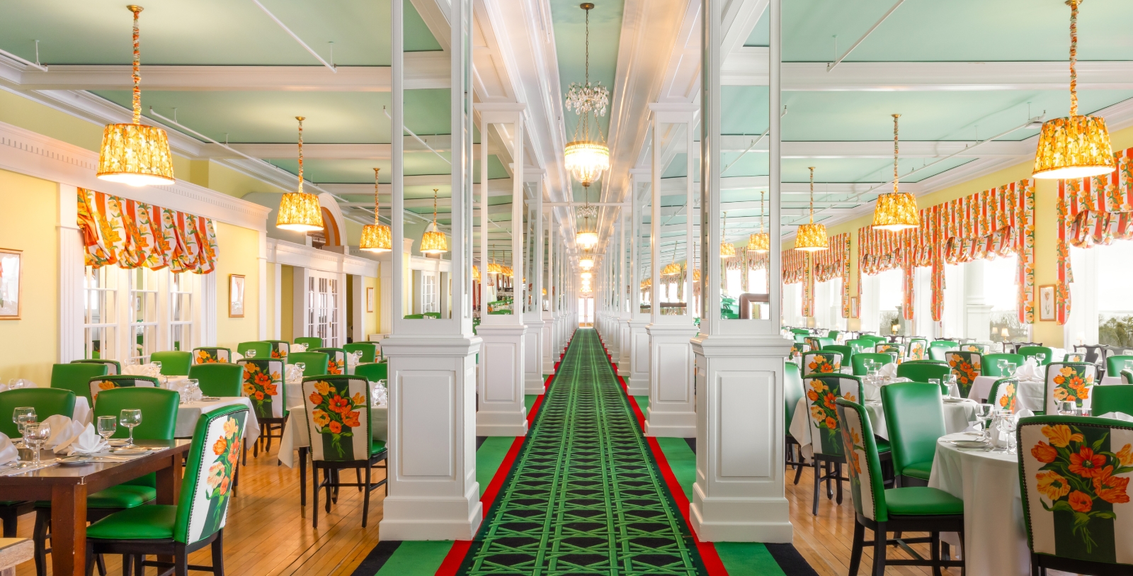 Image of Main Dining Room, Grand Hotel Mackinac Island,1887, Member of Historic Hotels of America, Mackinac Island, Michigan, Dining