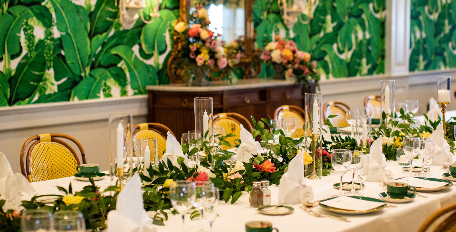 Image of Wedding Reception in Theater Venue, Grand Hotel, 1887, Member of Historic Hotels of America, in Mackinac Island, Michigan, Weddings