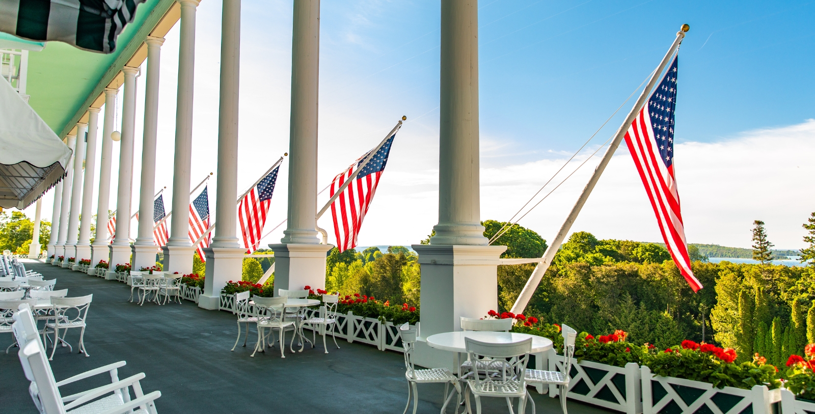 Image of hotel exterior at Grand Hotel, 1887, Member of Historic Hotels of America, in Mackinac Island, Michigan, Overview