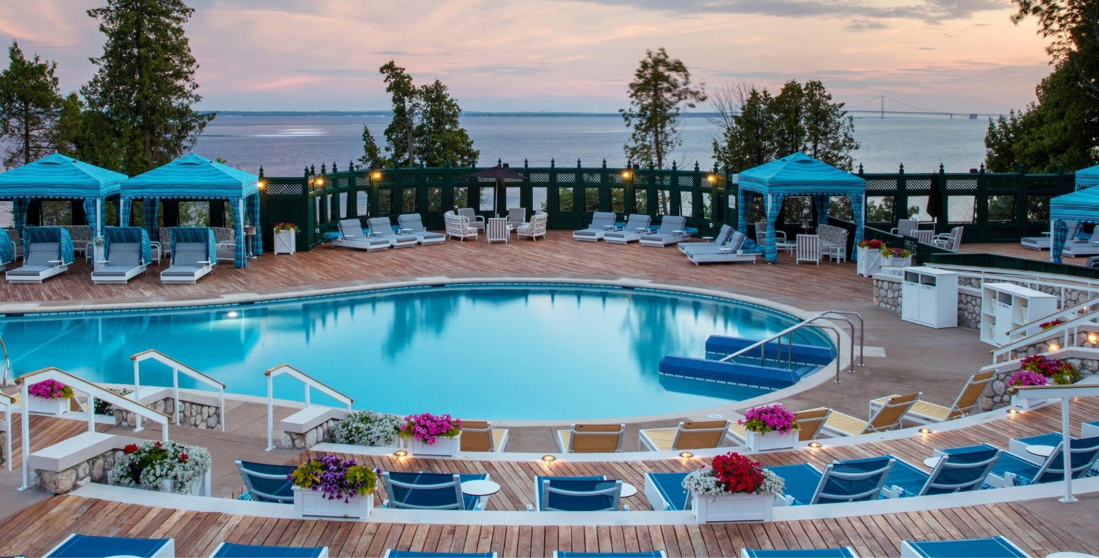 Experience a relaxing swim inside Grand Hotel’s historic Esther Williams Swimming Pool.