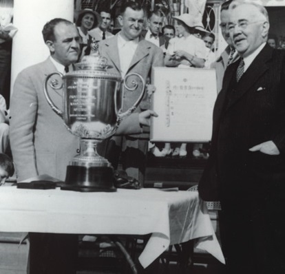 Historical Image of Byron Nelson Winning 23rd PGA Championship, The Hotel Hershey, 1933, Member of Historic Hotels of America, in Hershey, Pennsylvania.