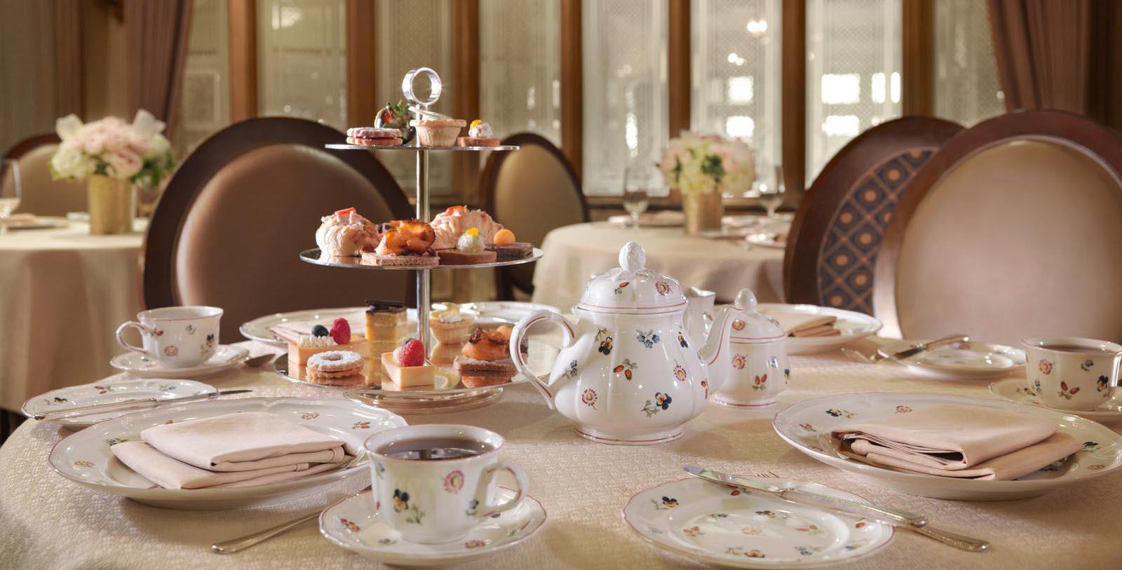 Image of Afternoon Tea Served in Chez Philippe at The Peabody Memphis, 1869, Member of Historic Hotels of America, in Memphis, Tennessee, Taste