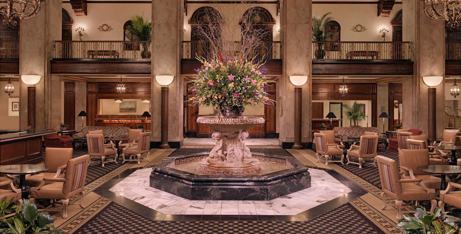 Image of the Lobby, The Peabody Memphis, 1869, Member of Historic Hotels of America, in Memphis, Tennessee