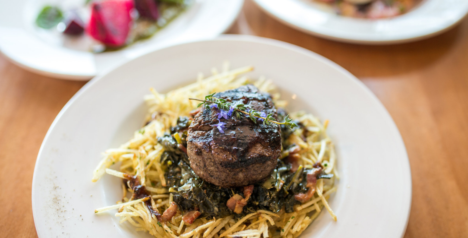 Taste delicious farm-to-table meals at Larks Home Kitchen Cuisine.