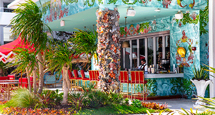 Dining at
Casa Faena
in Miami Beach