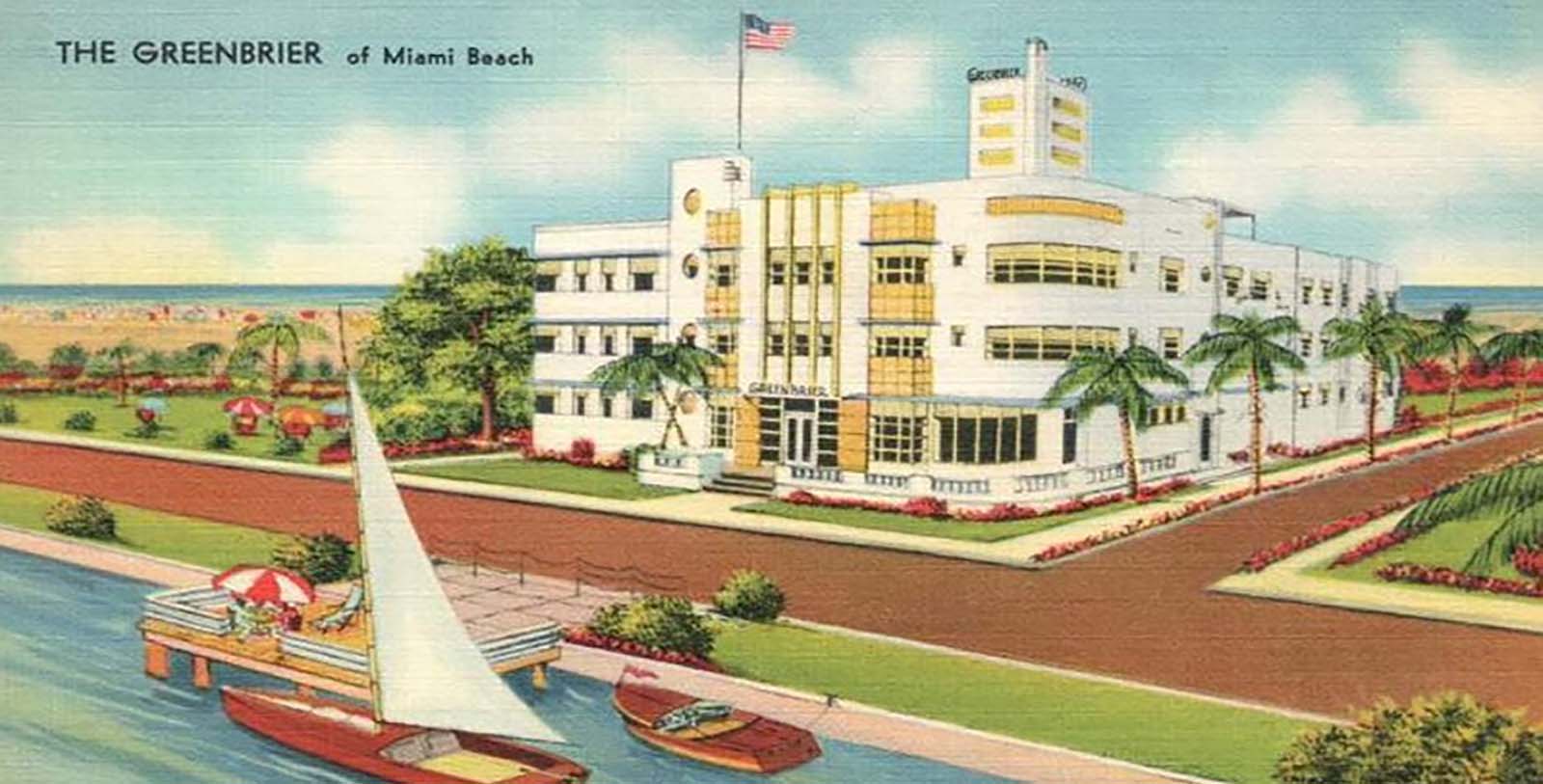 Discover Hotel Trouvail Miami Beach’s provenance as a distinct historic hotel in the Collins Waterfront Architectural District (originally named The Greenbrier).