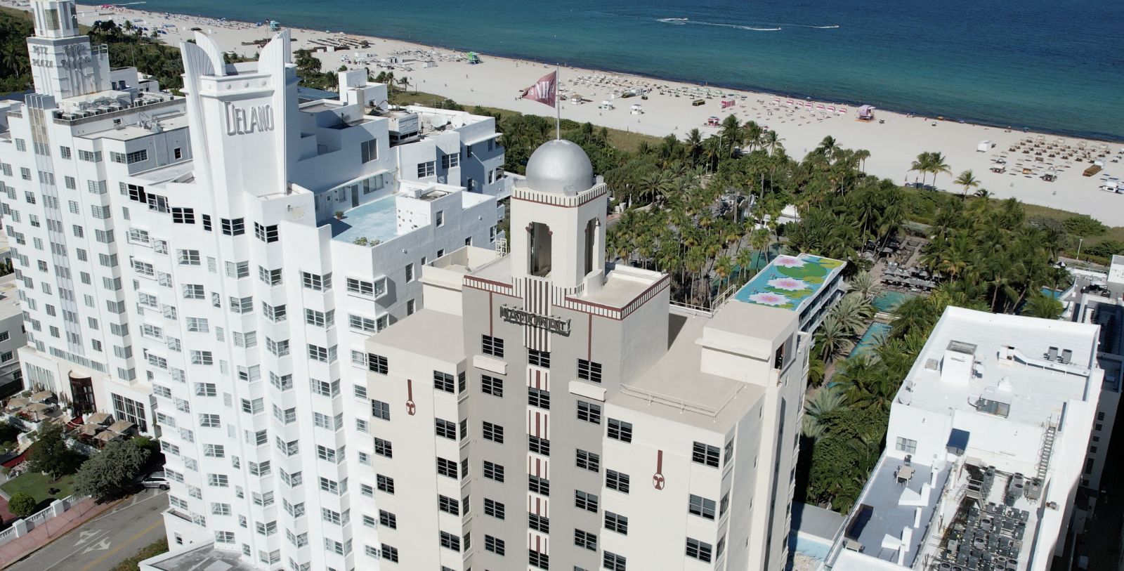 Image of Hotel Exterior The National Hotel, 1939, Member of Historic Hotels of America, in Miami Beach, Florida, Special Offers, Discounted Rates, Families, Romantic Escape, Honeymoons, Anniversaries, Reunions