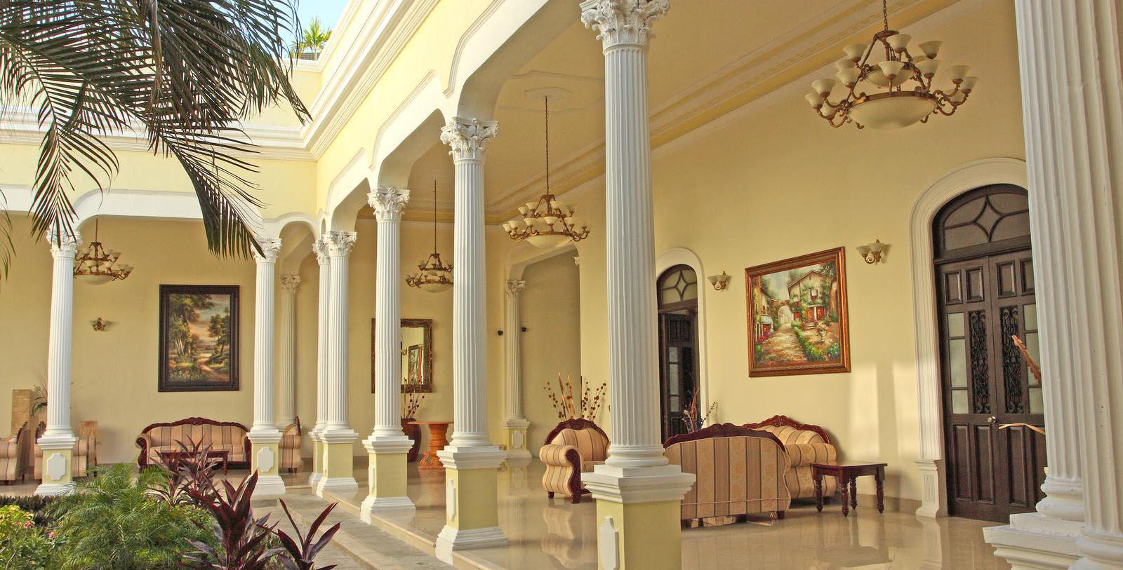 Image of Garden Courtyard, Gran Real Yucatan, Merida, Mexico, 1800s, Member of Historic Hotels Worldwide, Discover