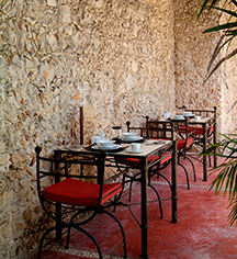 Dining at
Hotel Hacienda Merida
in Merida