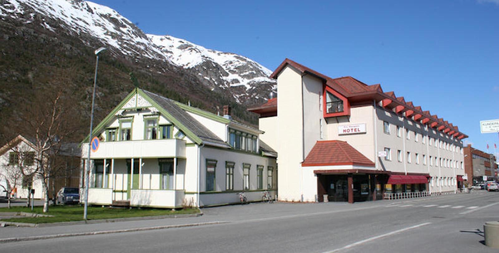 Image of Hotel Exterior, Fru Haugans Hotel, Mosjoen, Norway, 1794, Member of Historic Hotels Worldwide, Special Offers, Discounted Rates, Families, Romantic Escape, Honeymoons, Anniversaries, Reunions